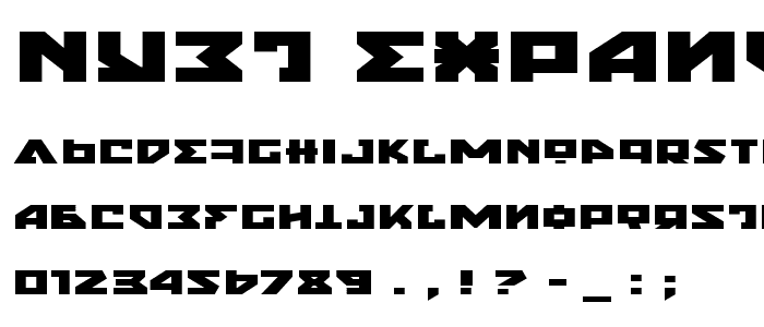 Nyet Expanded font